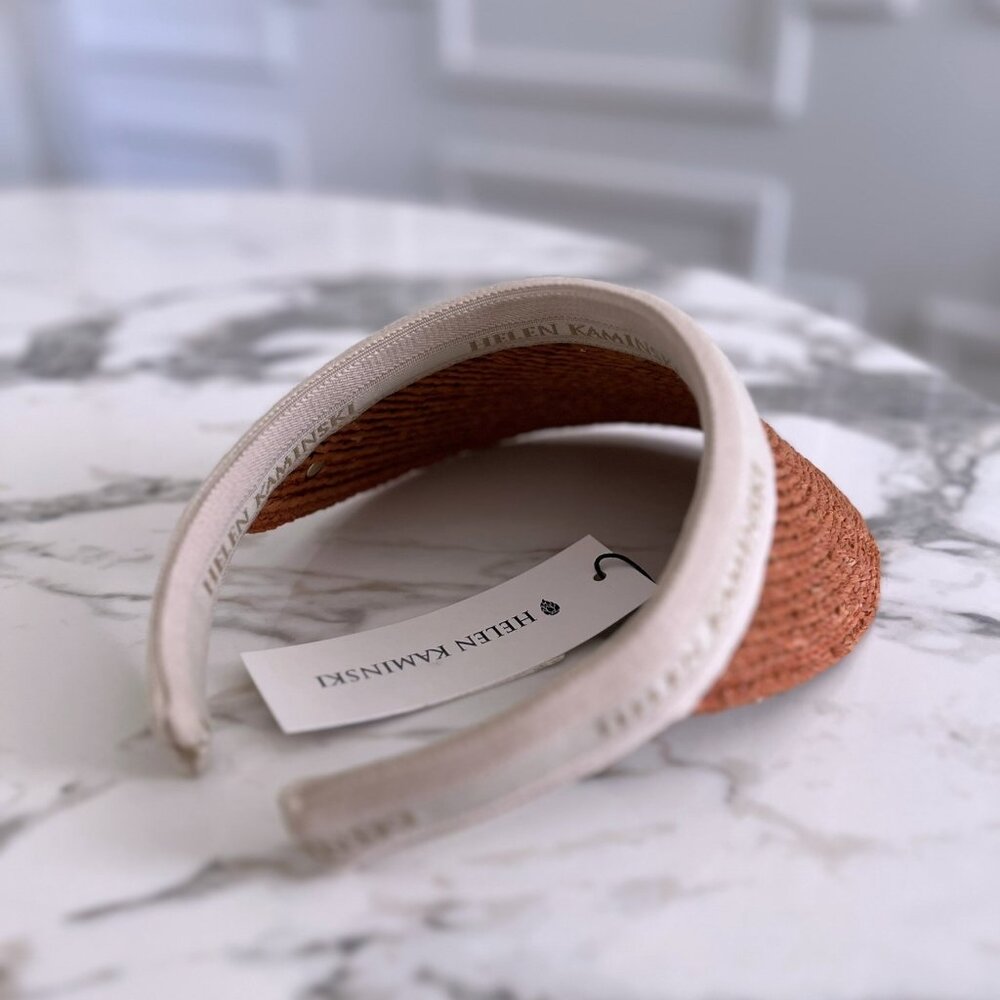 NWT - Helen Kaminski Bianca Visor - Sunset w/ Natural Logo👒🌅 - Picture 4 of 7